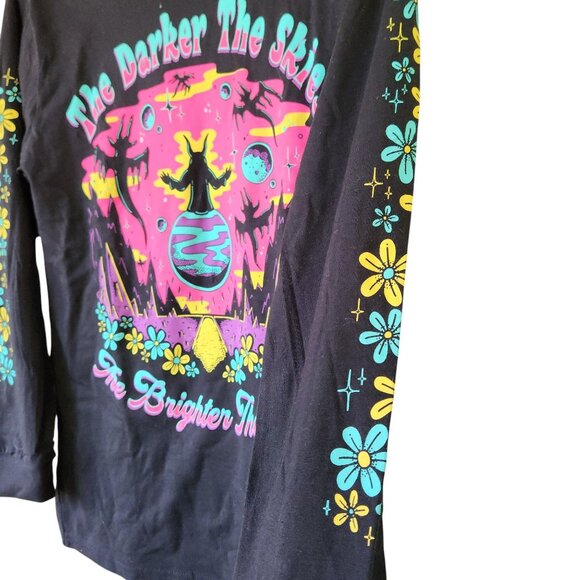 Wizard of Barge Darker the Skies, Brighter the Stars Black Longsleeve Tee NWT - Picture 7 of 8